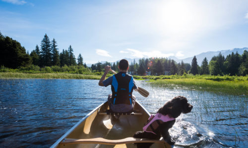 Canoeing the River of Golden Dreams in Whistler