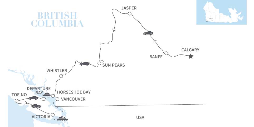 canada west coast travel itinerary